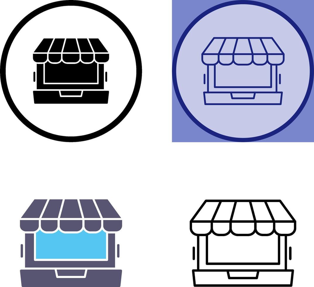Online Shopping Icon Design vector