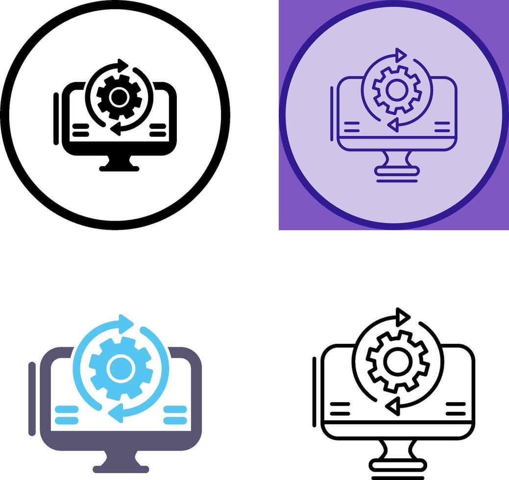 Synchronization Icon Design vector