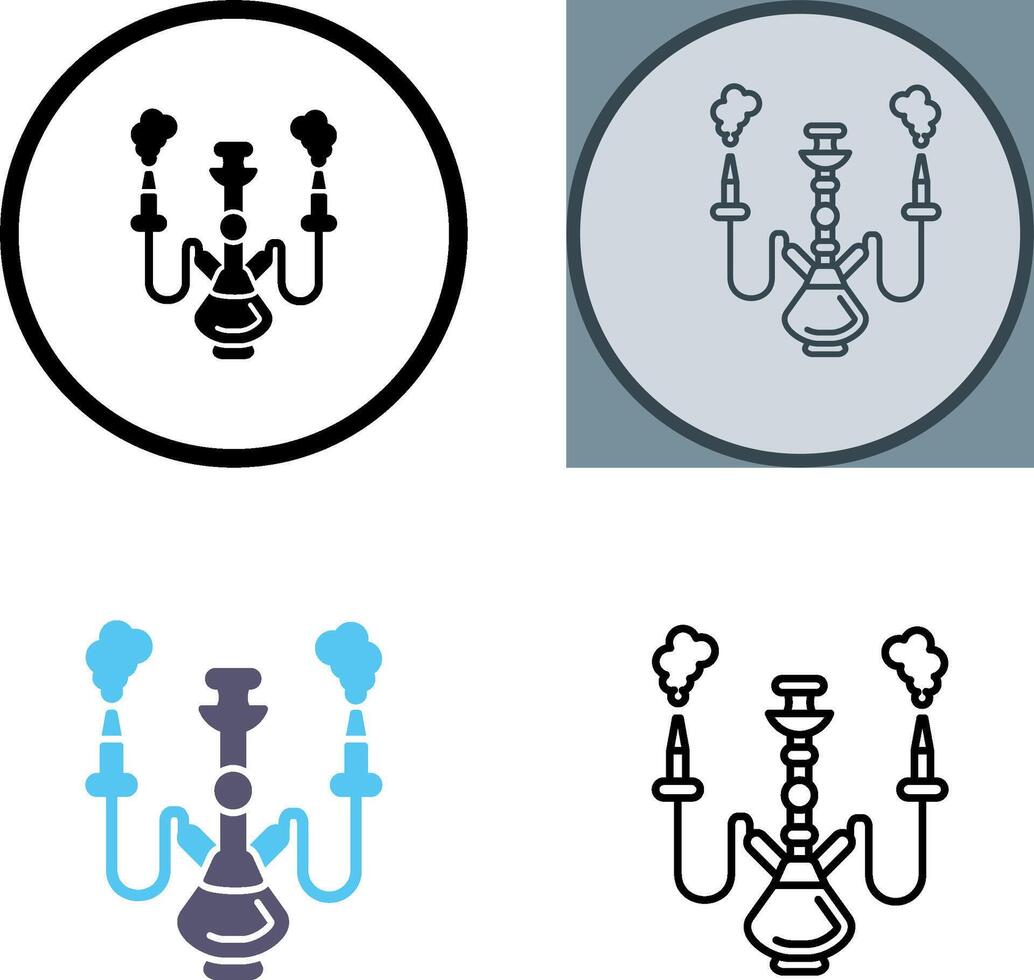 Shisha Icon Design vector