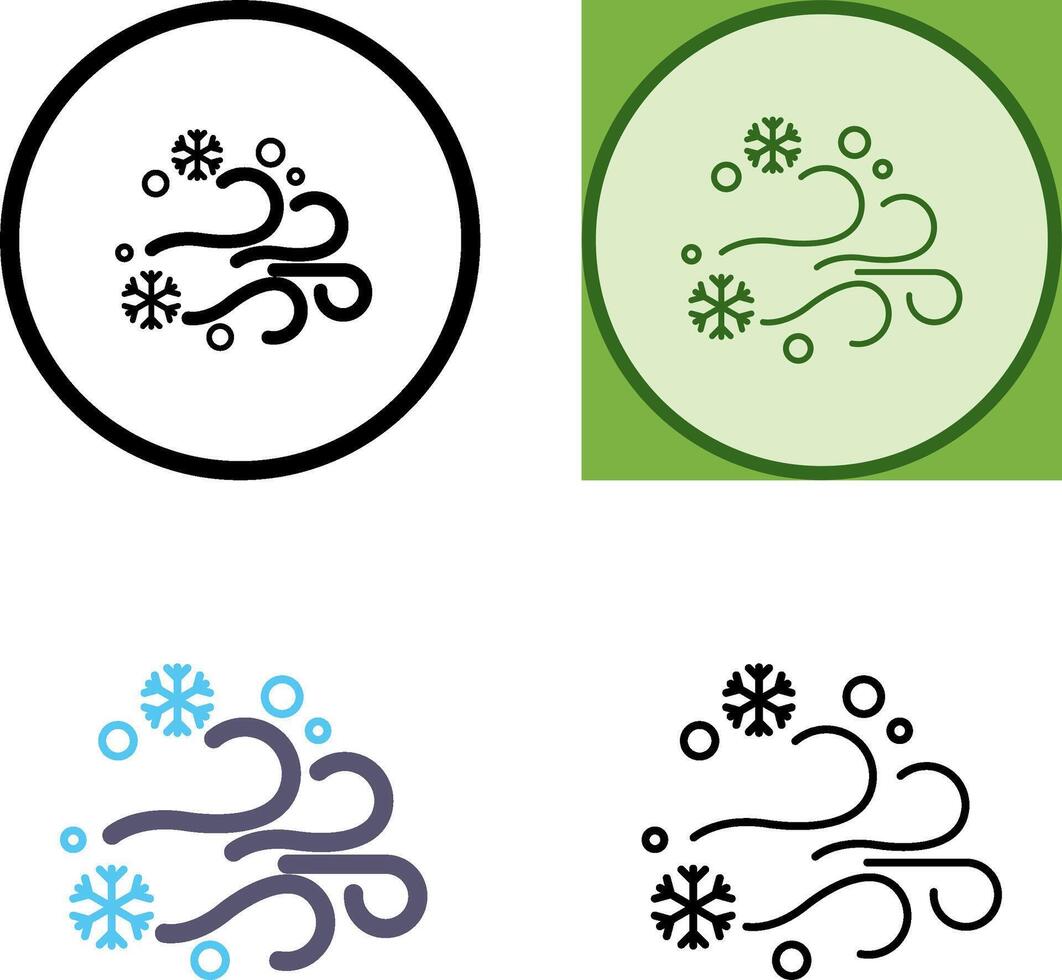 Blizzard Icon Design vector