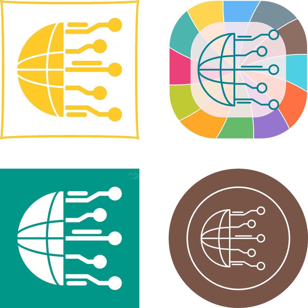 Network Icon Design vector
