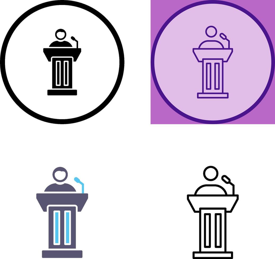 Podium Icon Design vector