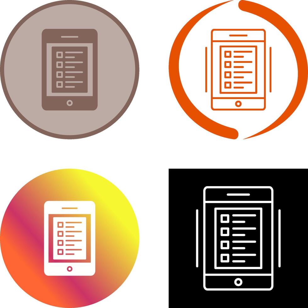 Online Test Icon Design vector
