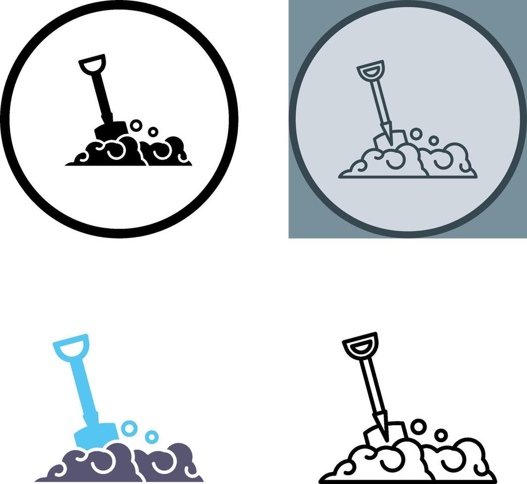 Shovel Icon Design vector