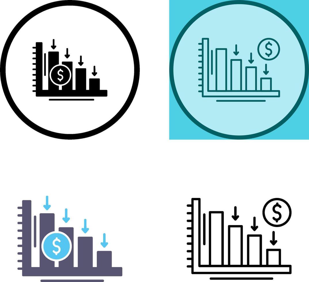 Loss Icon Design vector