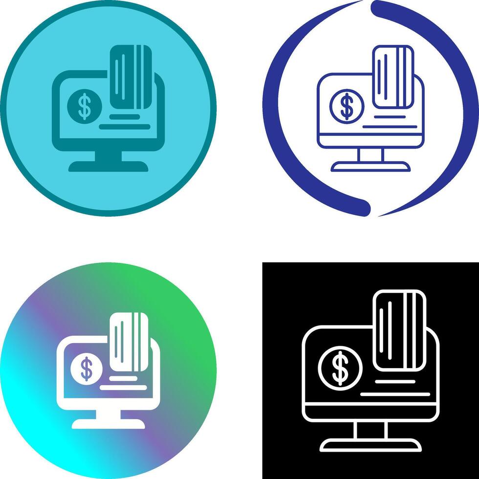 Online Payment Icon Design vector
