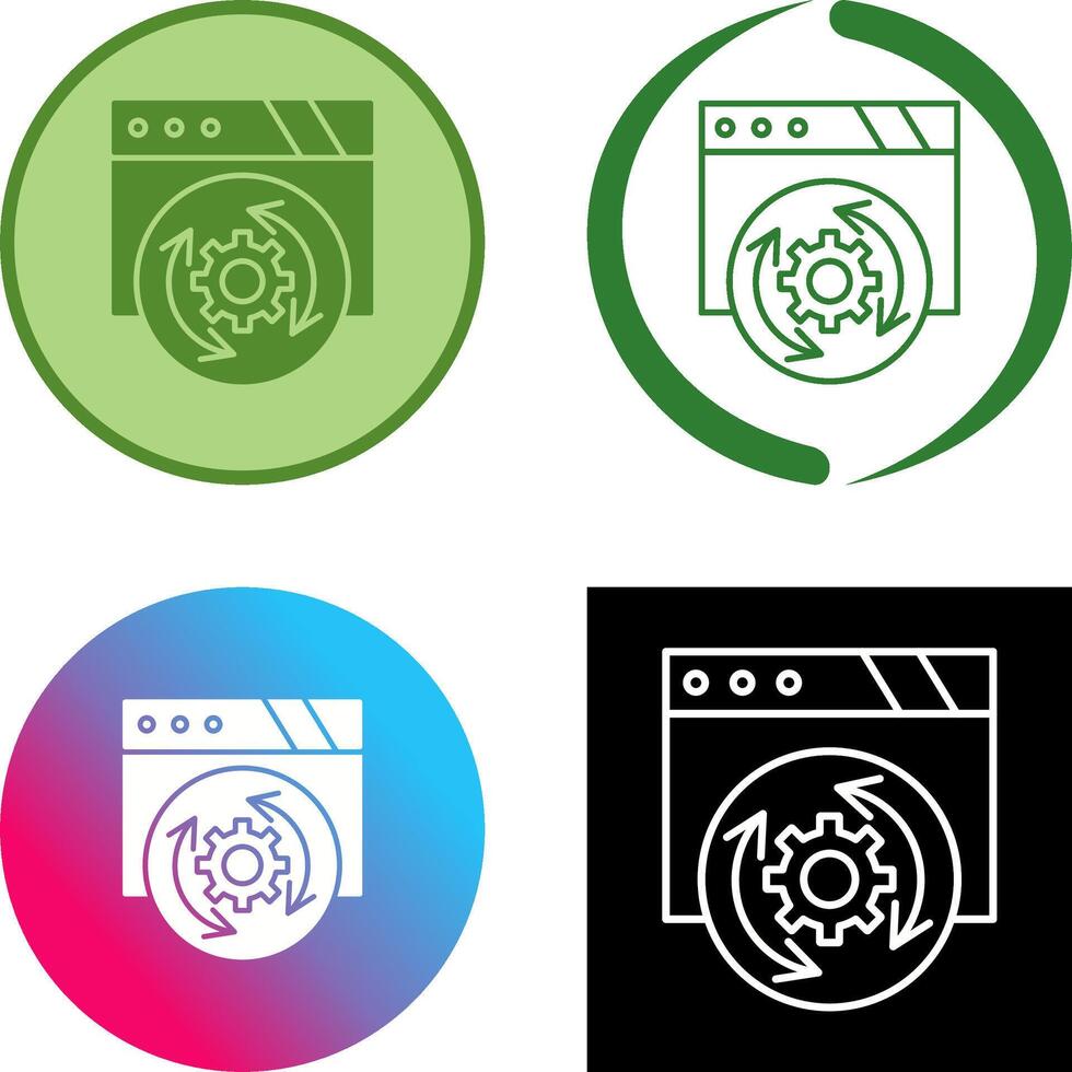Update Icon Design vector