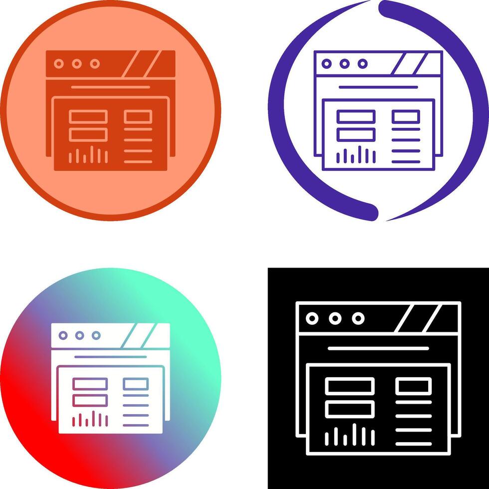 Dashboard Icon Design vector