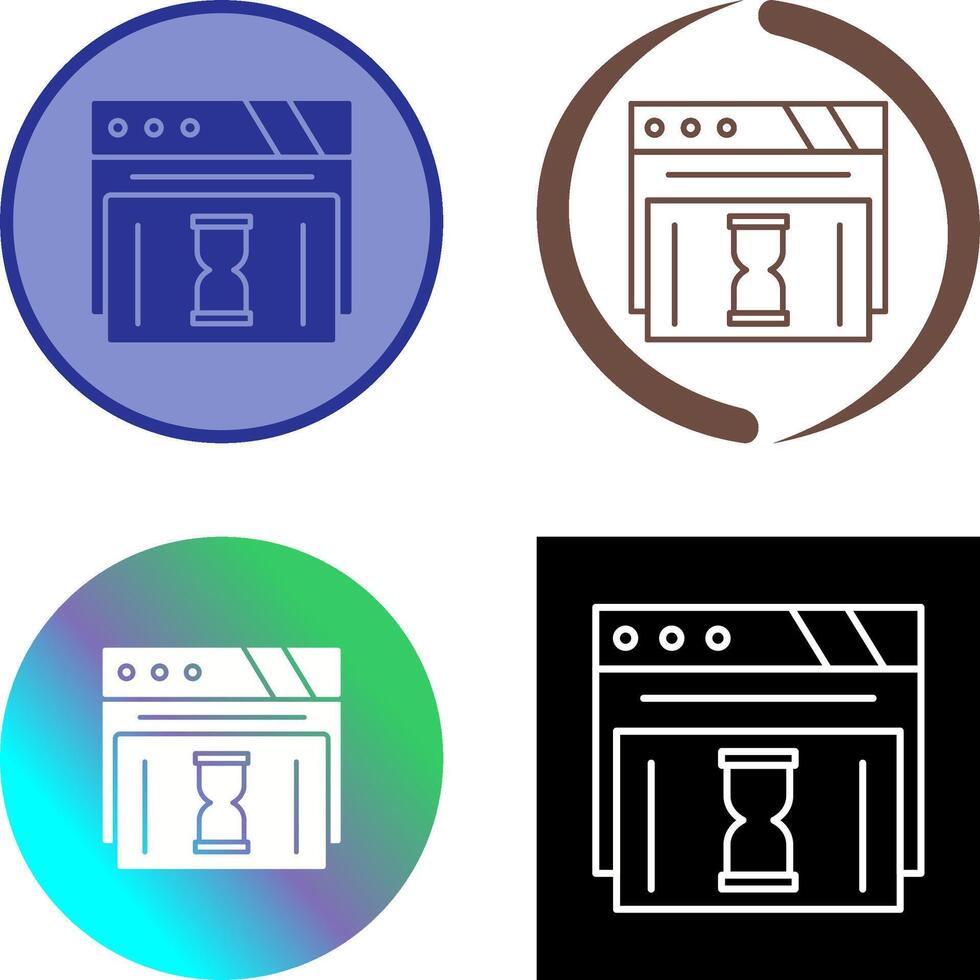 Waiting Icon Design vector