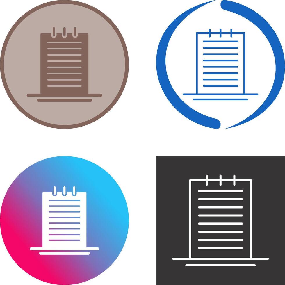 Notes Icon Design vector