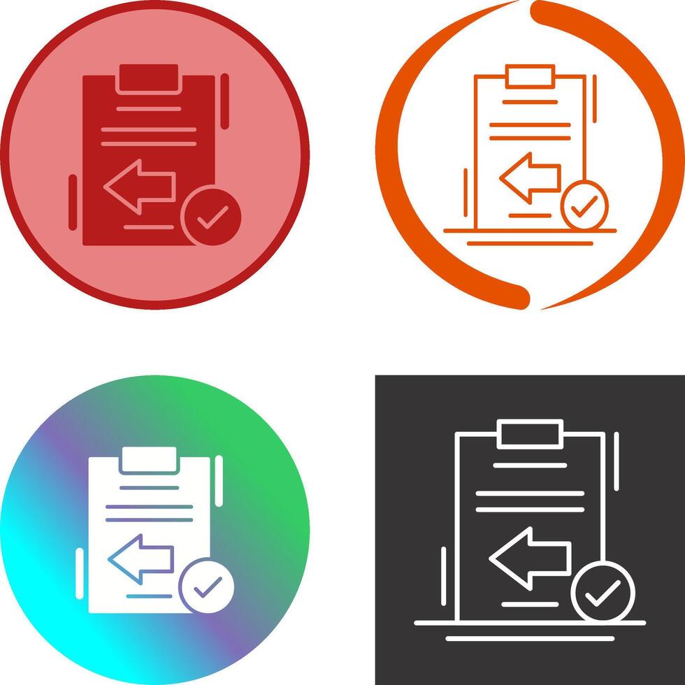 diseño de icono de retorno vector