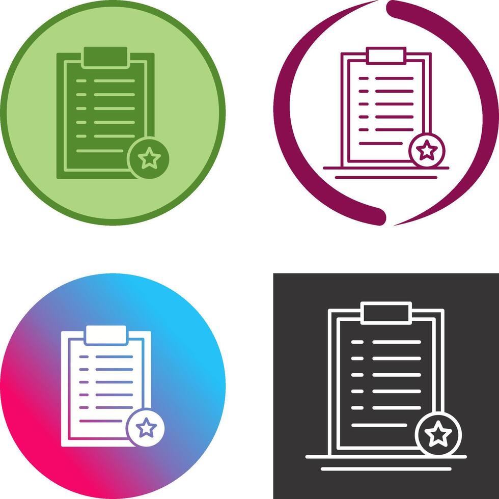 Favourite List Icon Design vector