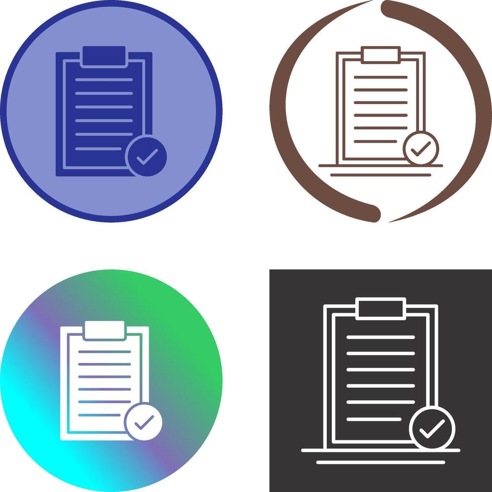 Selected Icon Design vector