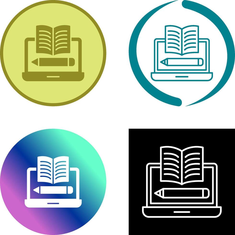 Written Icon Design vector