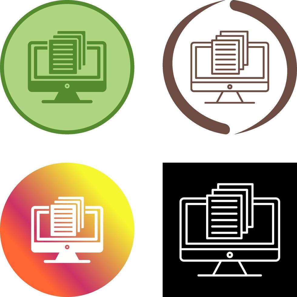 Document Icon Design vector