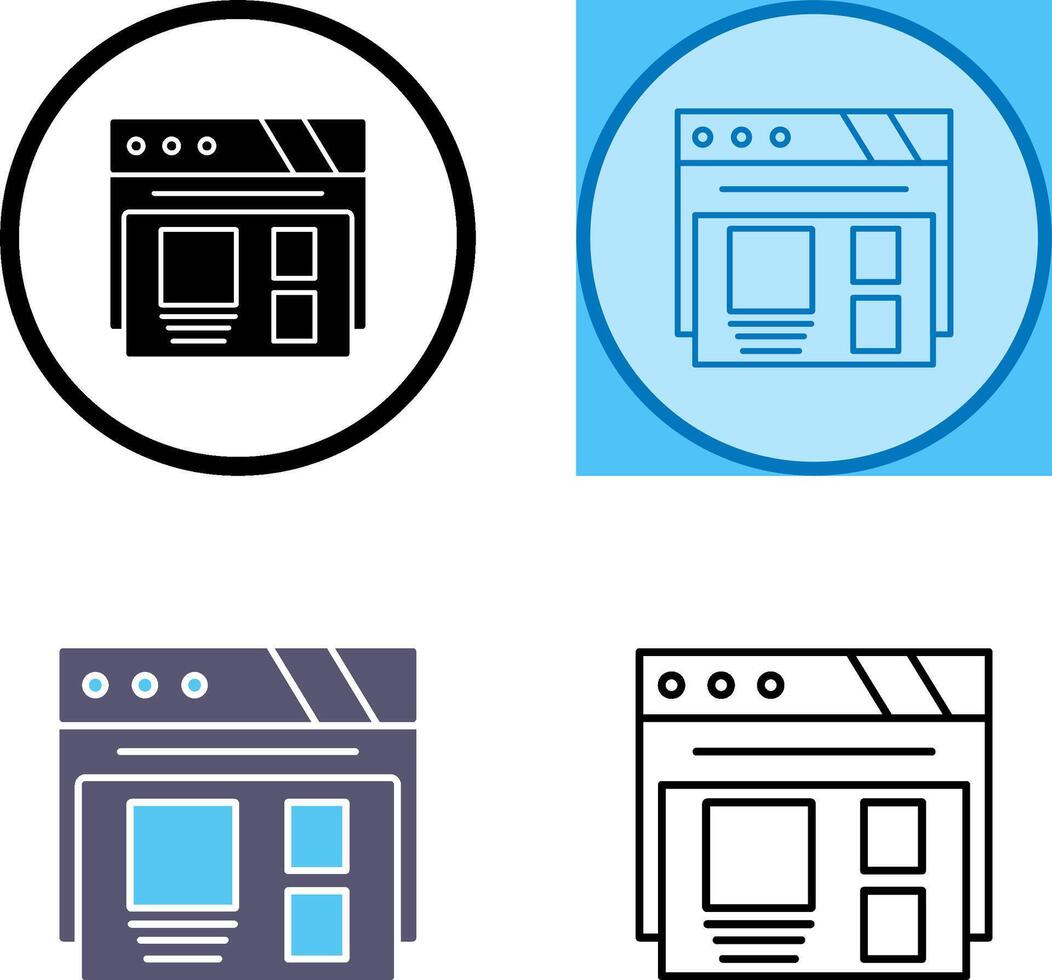 Layout Icon Design vector