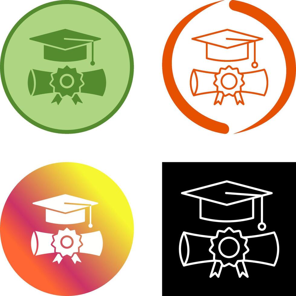 Graduation Icon Design vector