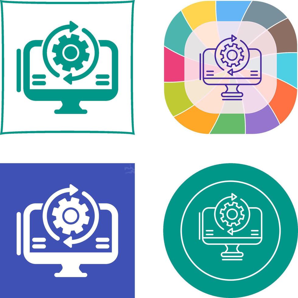 Synchronization Icon Design vector