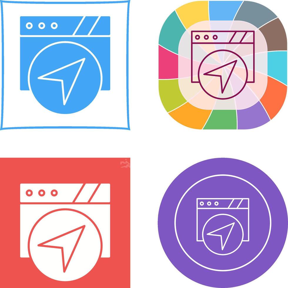 Navigation Icon Design vector