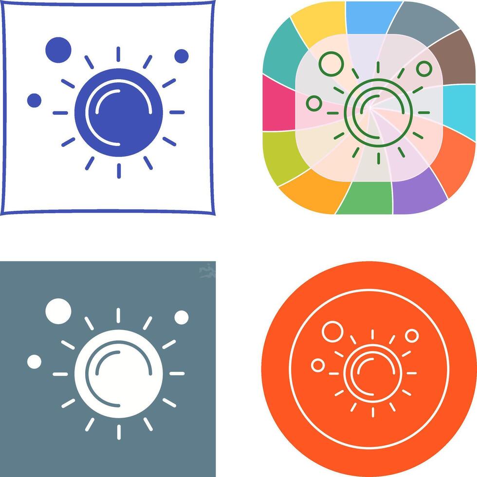 Sun Icon Design vector