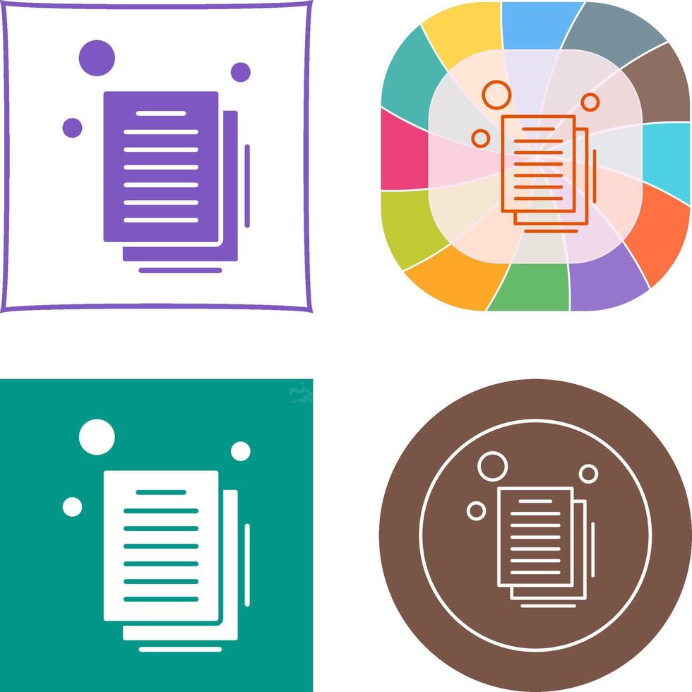 Document Icon Design vector