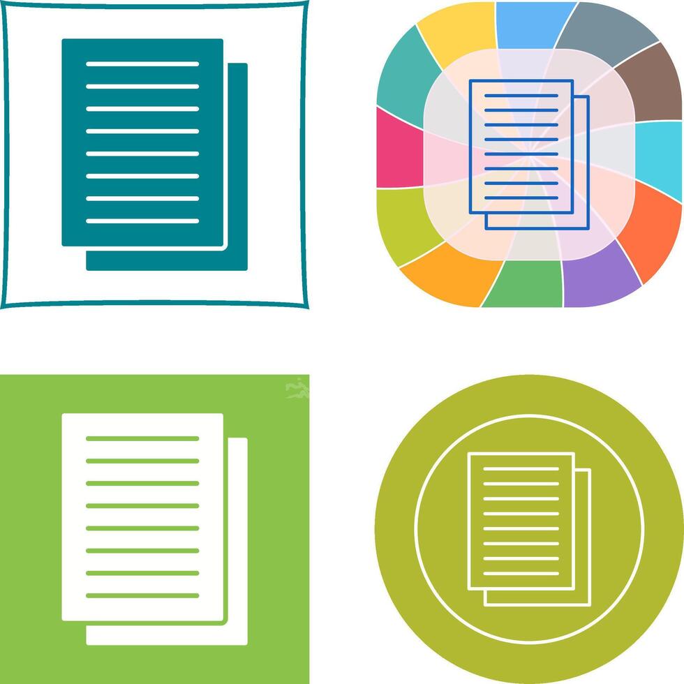 Document Icon Design vector