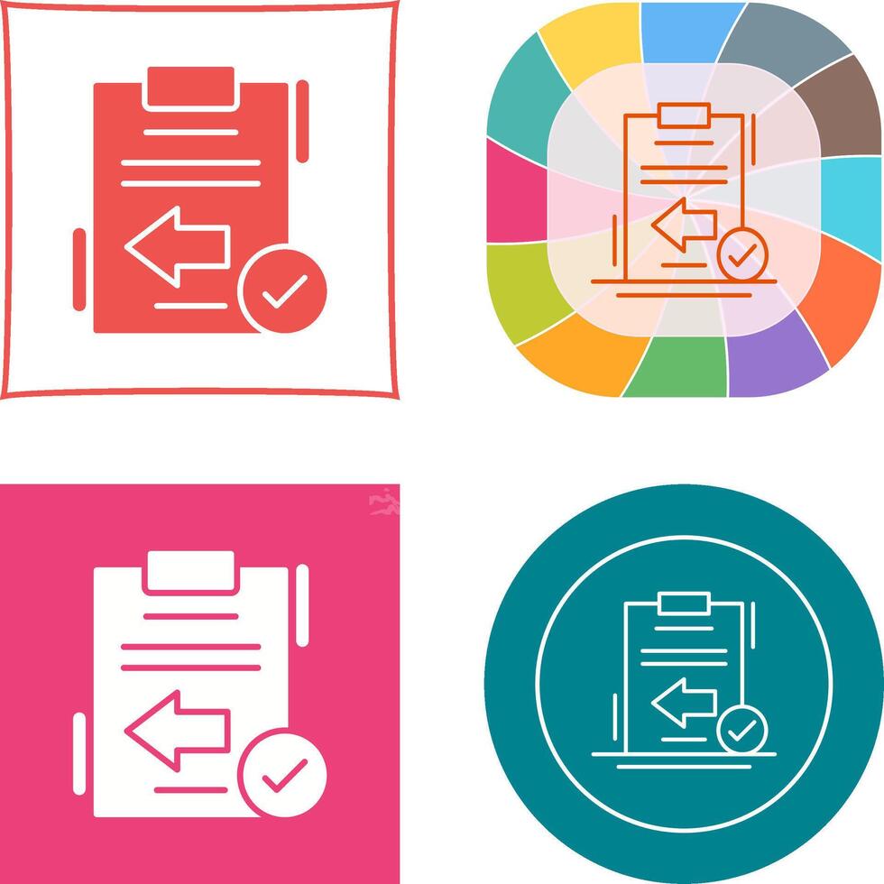 Return Icon Design vector