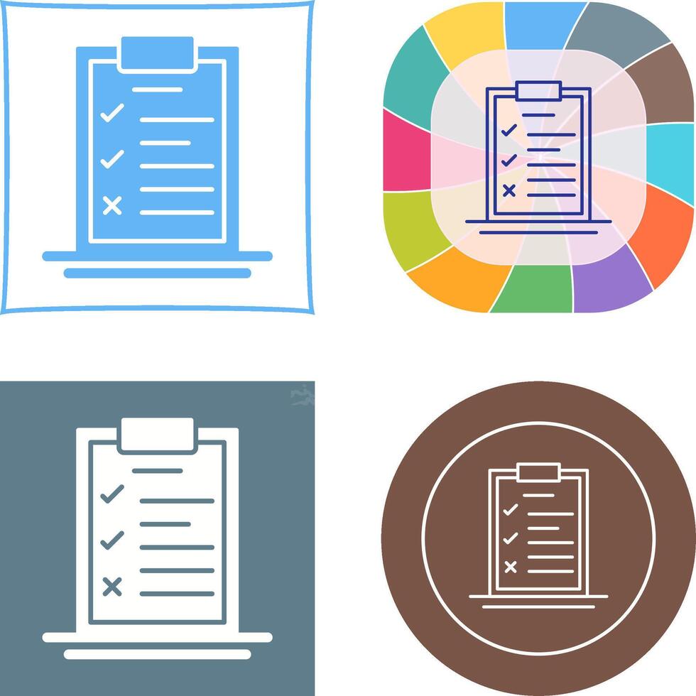 Checklist Icon Design vector