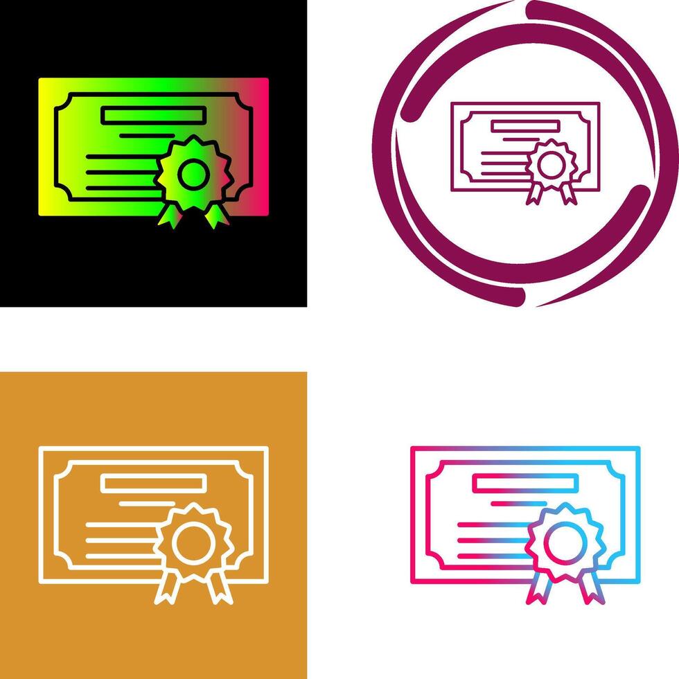 Diploma Icon Design vector