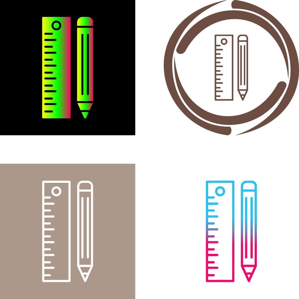 Ruler Icon Design vector