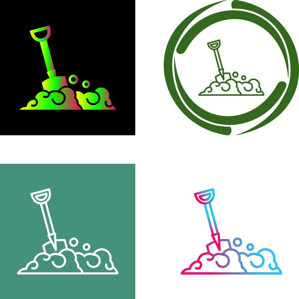 Shovel Icon Design vector