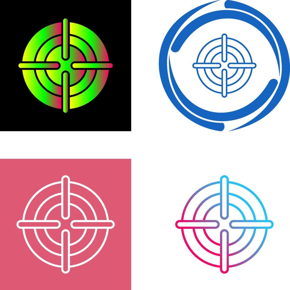 Target Icon Design vector