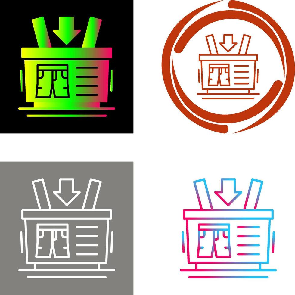 Shopping Basket Icon Design vector