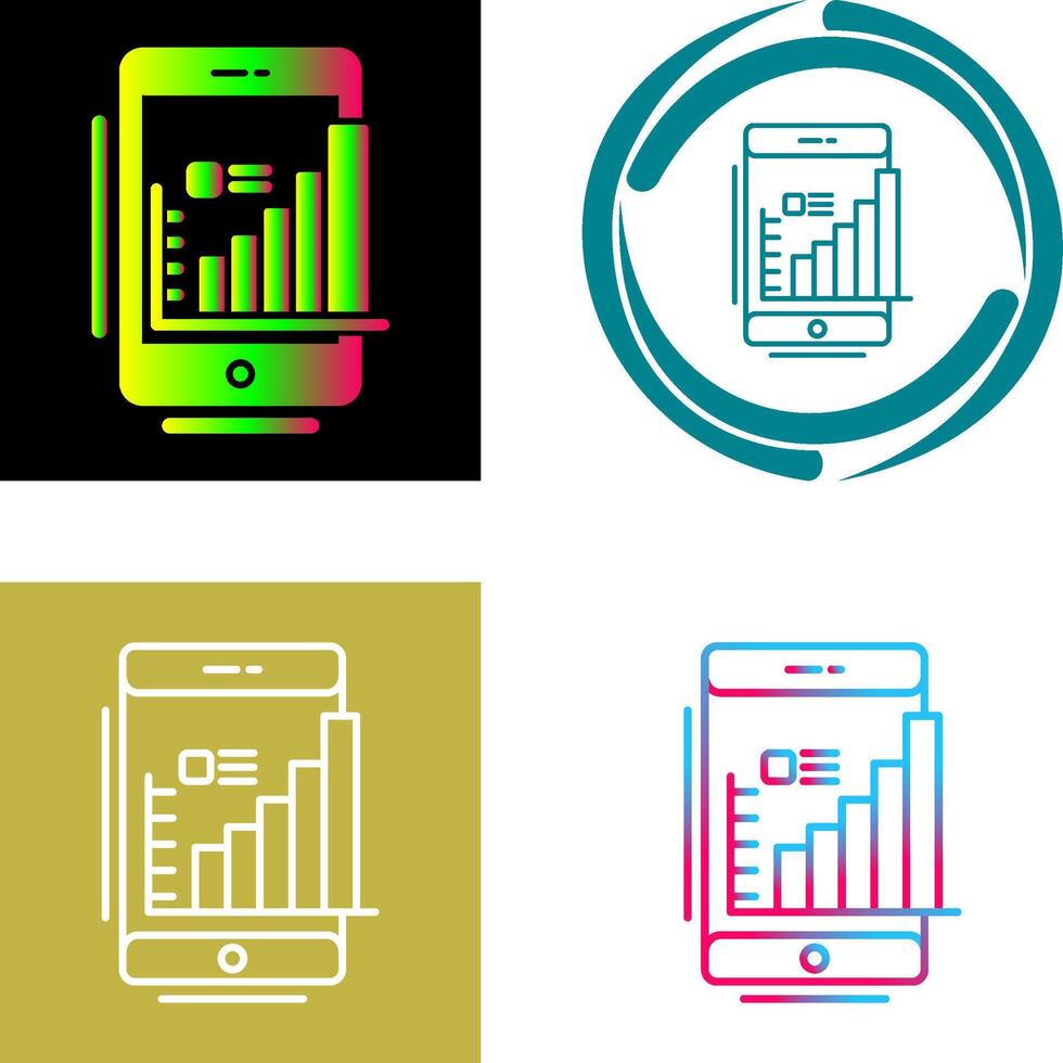 Mobile Icon Design vector