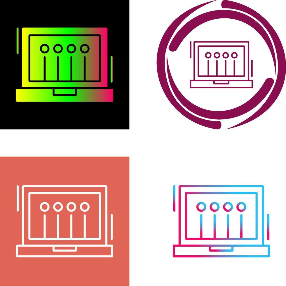 Laptop Icon Design vector
