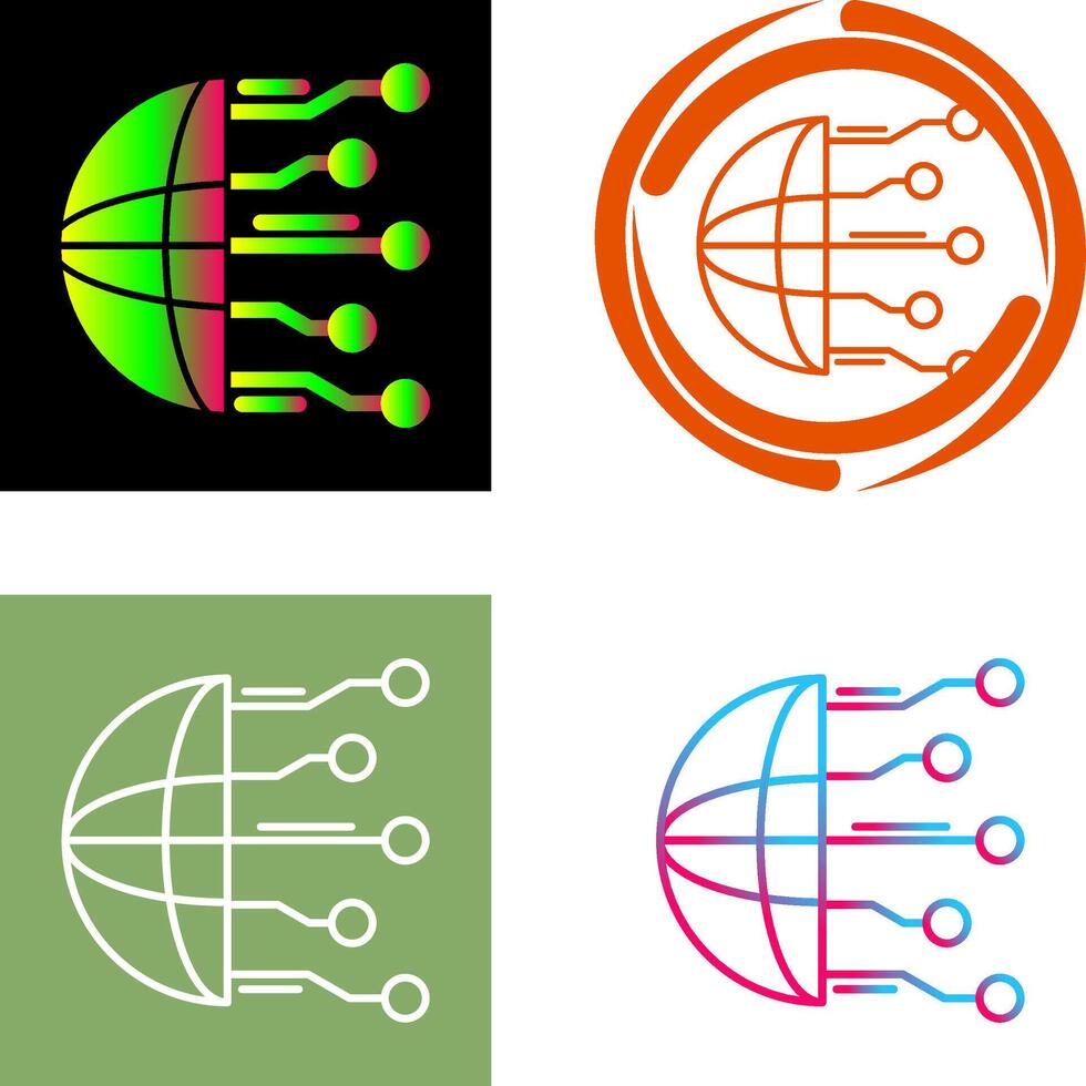 Network Icon Design vector