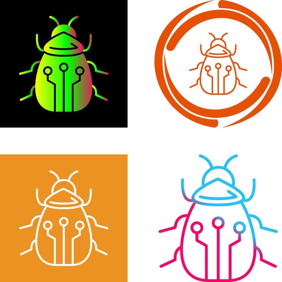Bug Icon Design vector