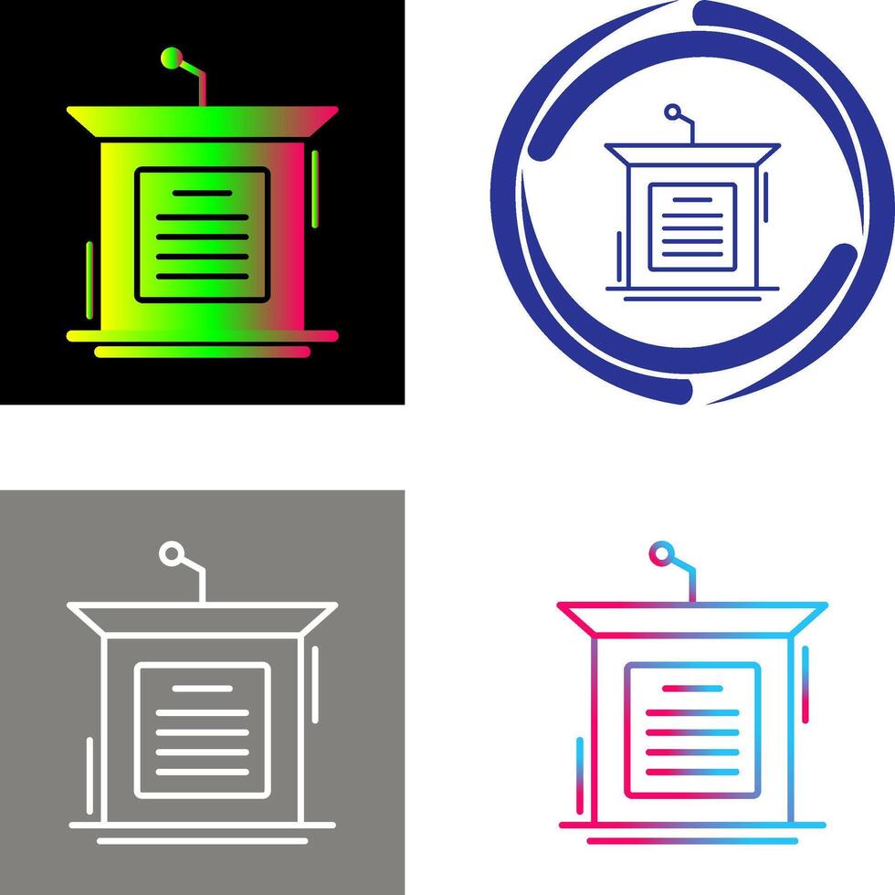 Podium Icon Design vector