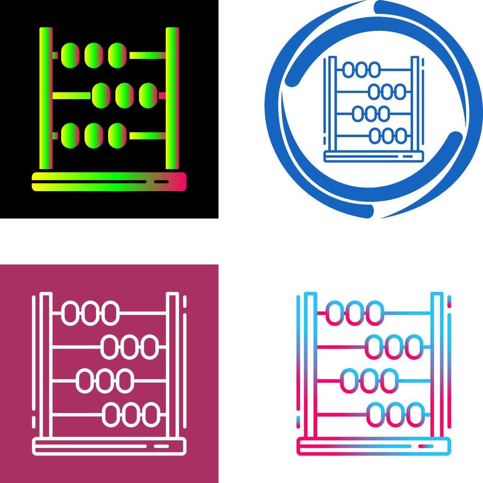 Abacus Icon Design vector