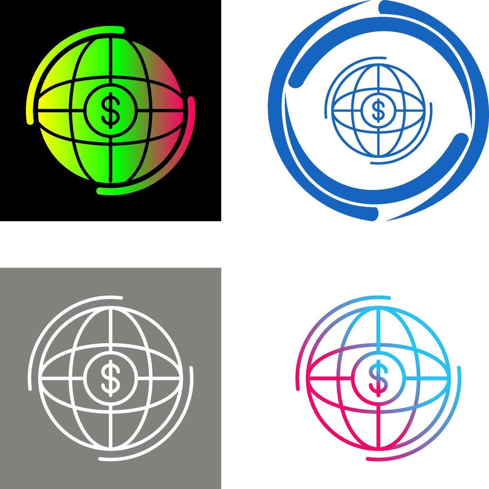Globe Icon Design vector