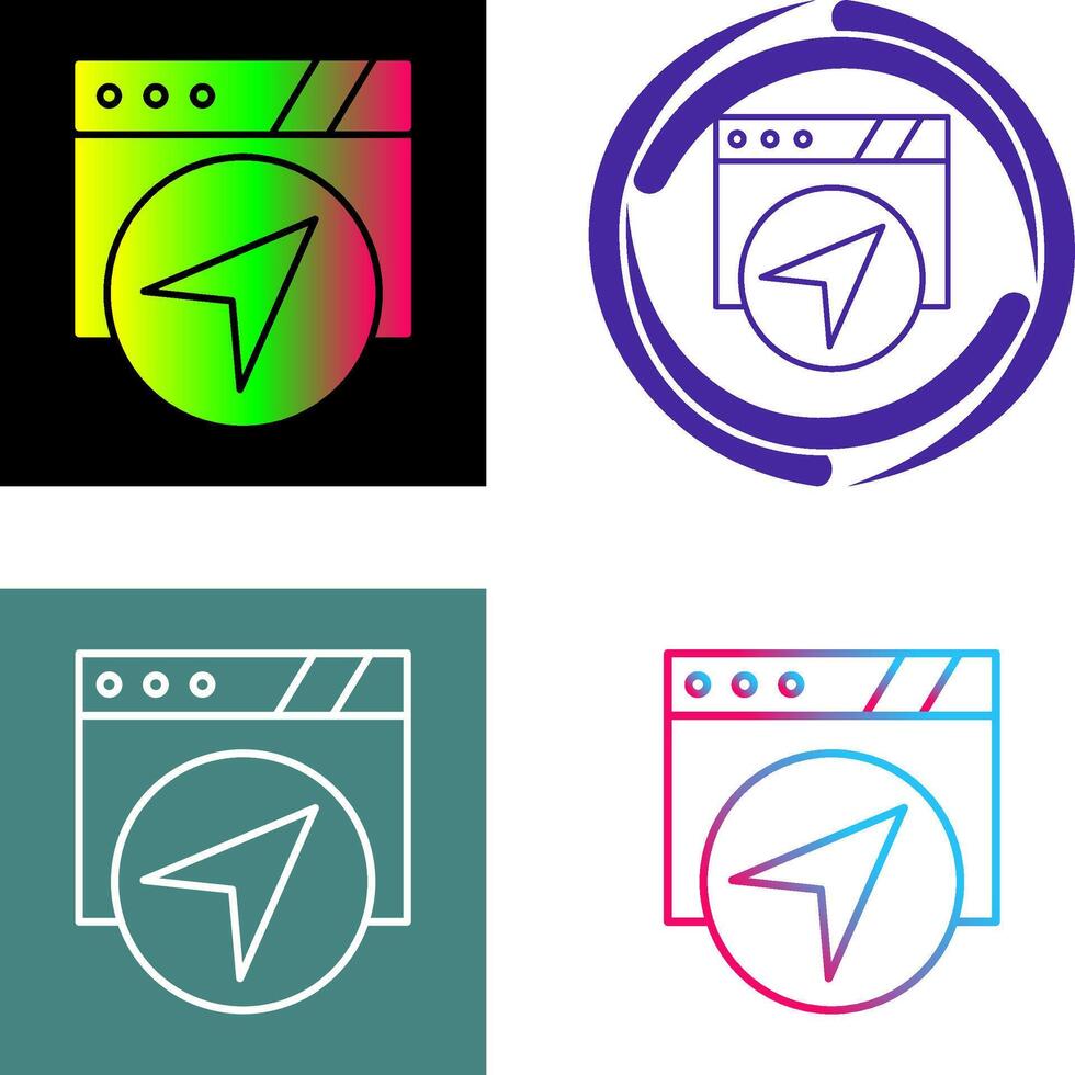 Navigation Icon Design vector