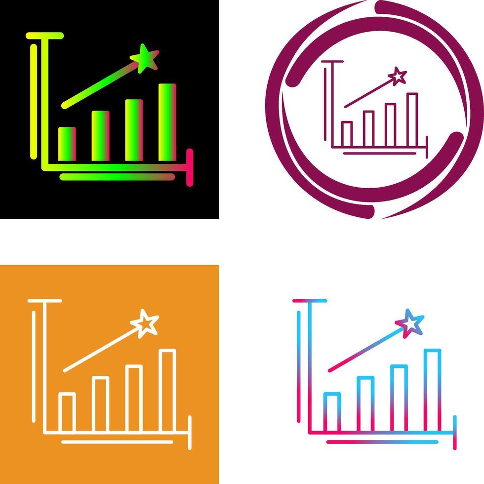Line Bars Icon Design vector