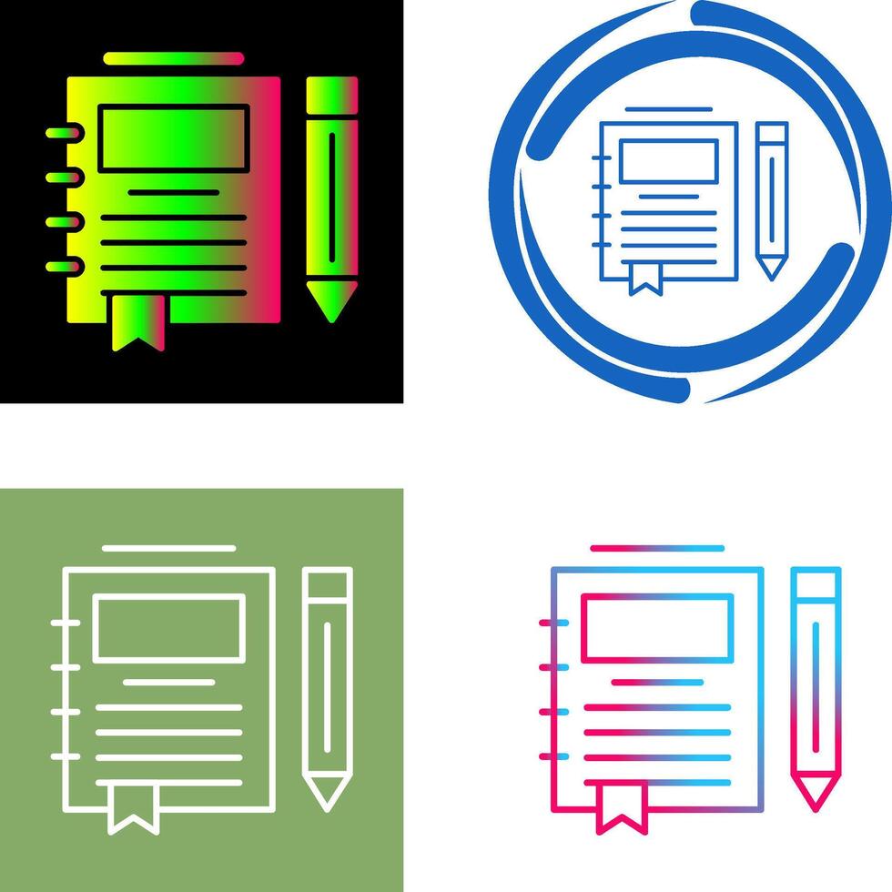 Journal Icon Design vector