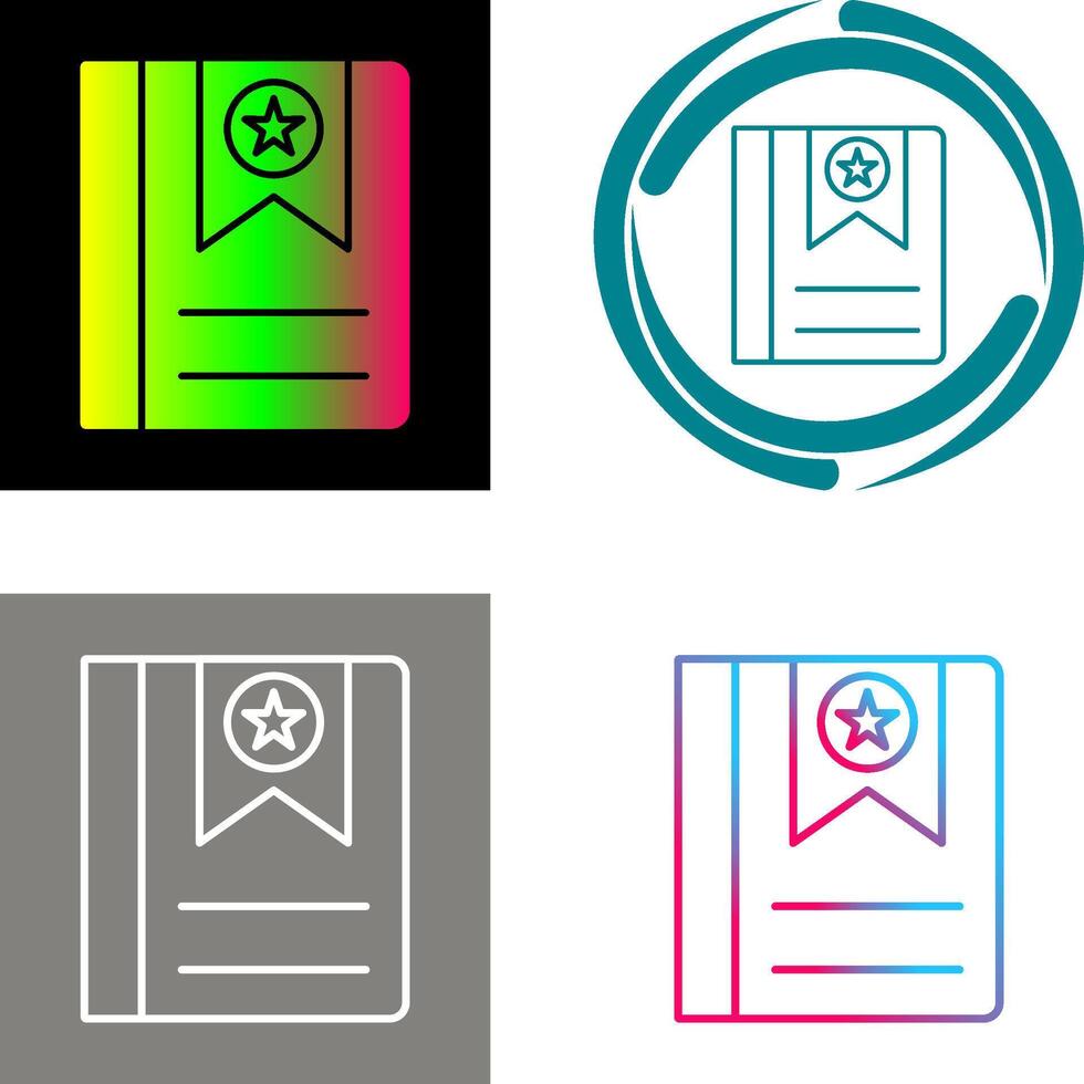 Bookmark Icon Design vector