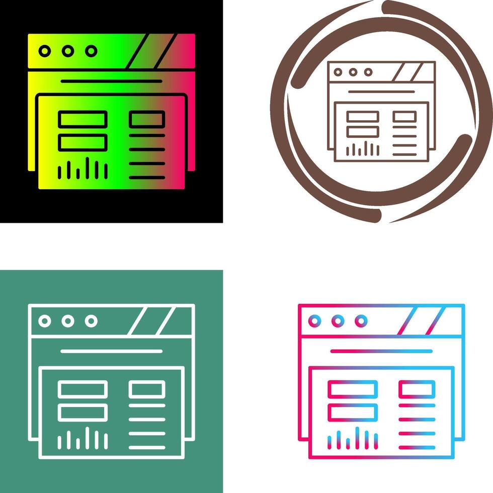 Dashboard Icon Design vector