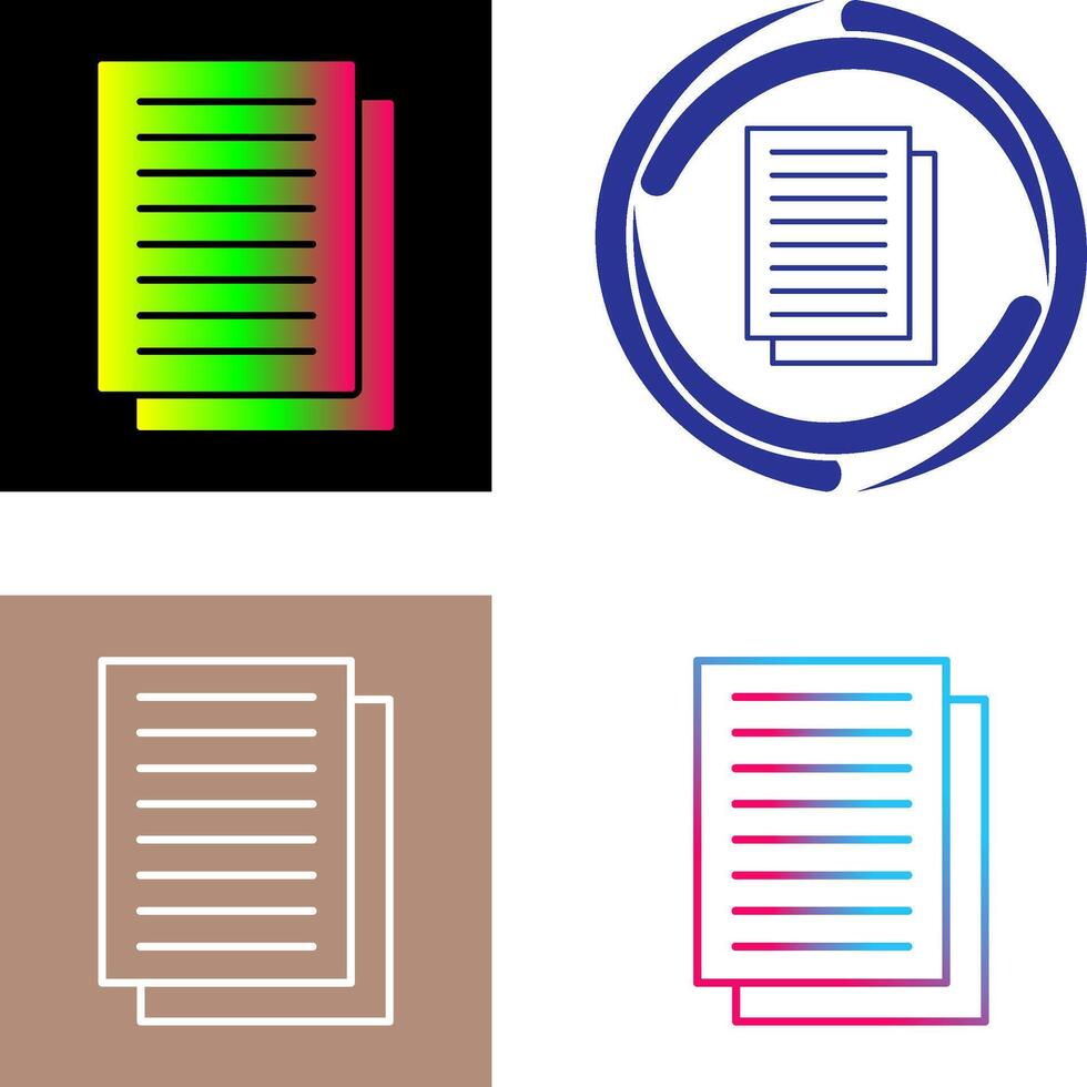Document Icon Design vector