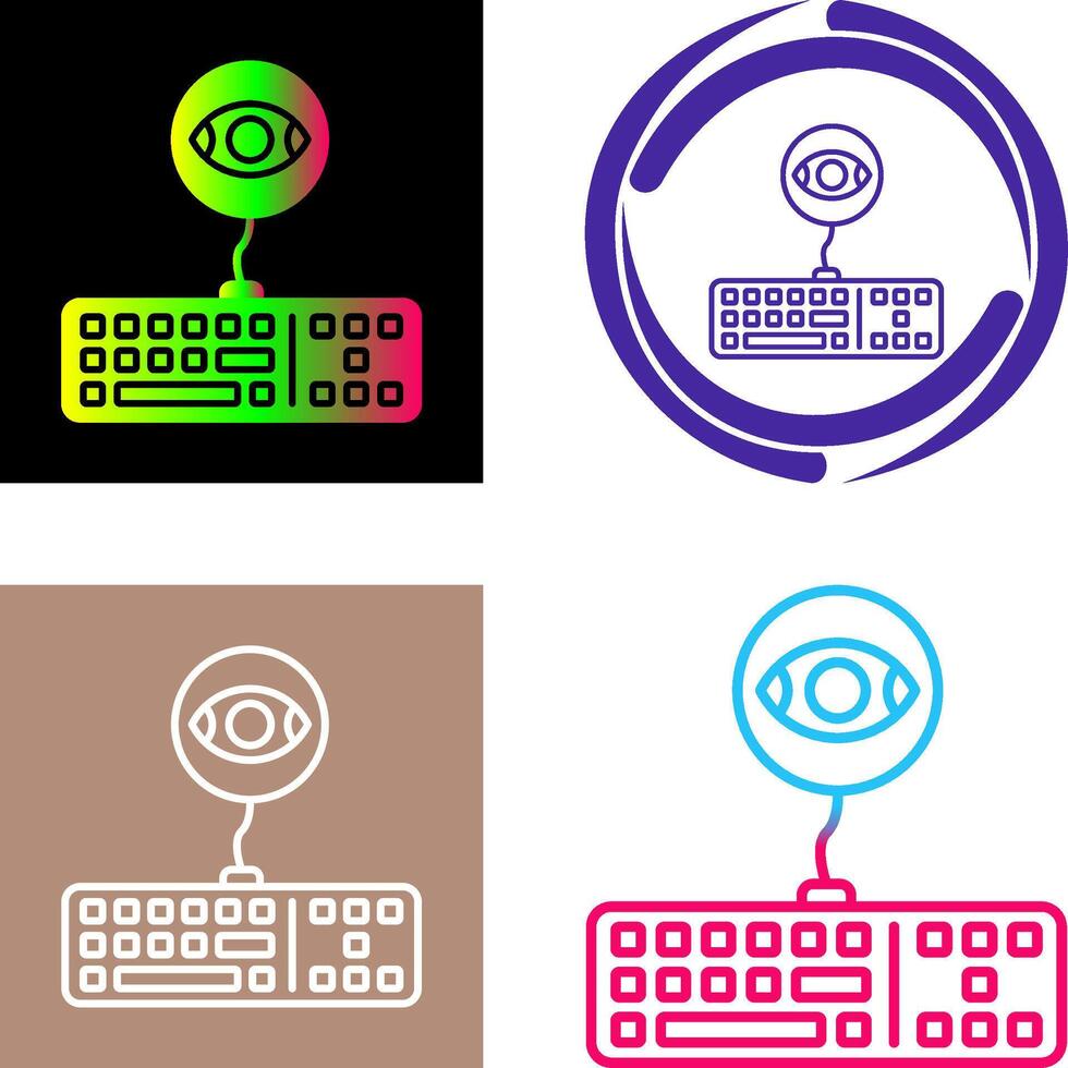 Keylogger Icon Design vector