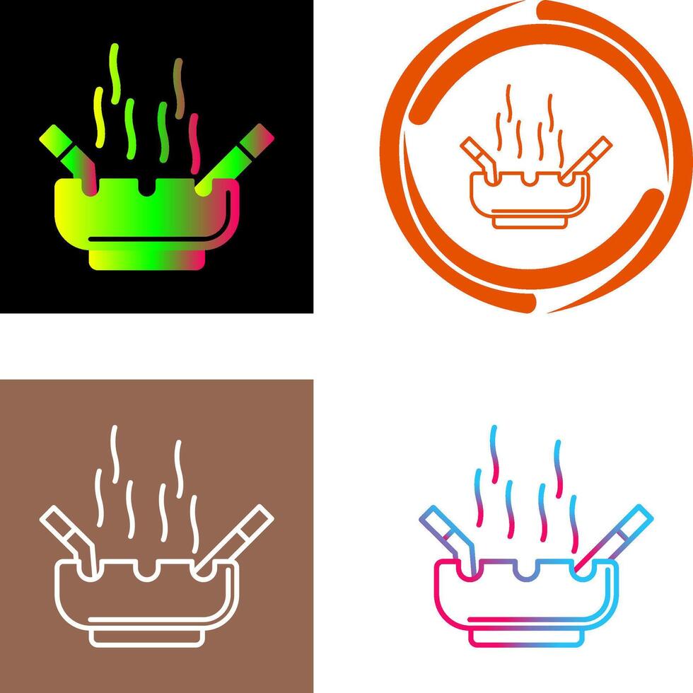 Ashtray Icon Design vector