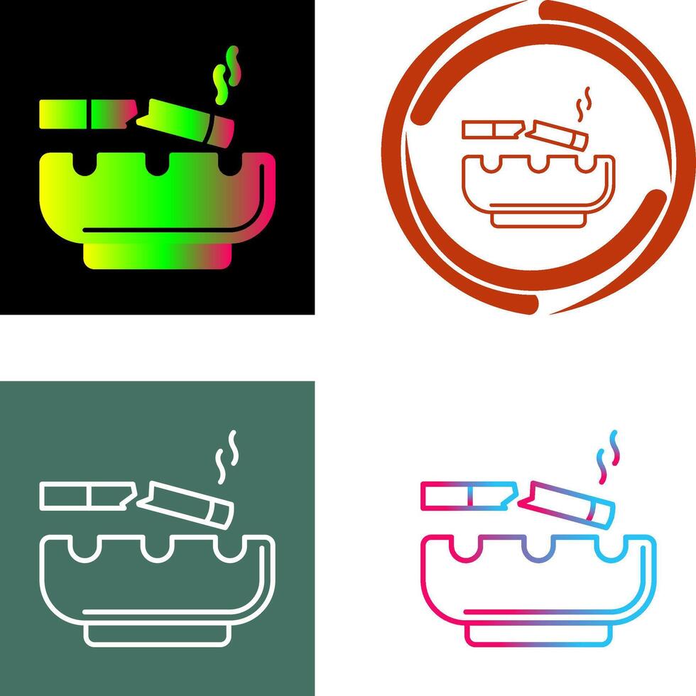 Broken Cigarette Icon Design vector