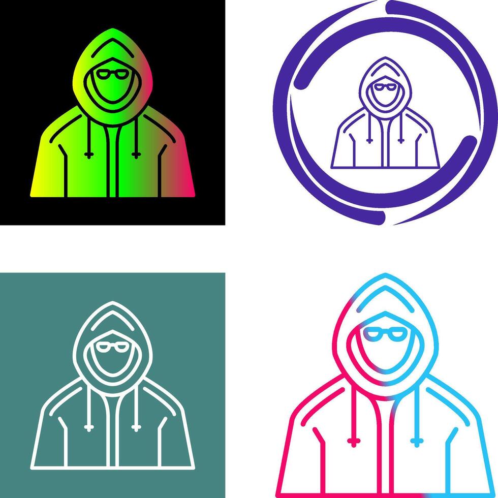 Hacker Icon Design vector